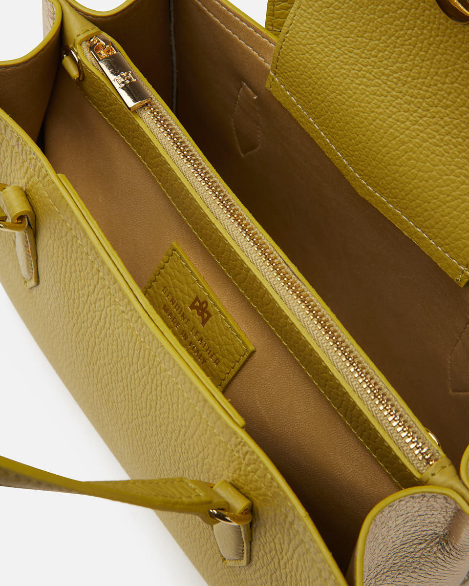 Victoria small tote bag Lime  - Tote Bag - Borse Donna - Borse - Cuoieria Fiorentina