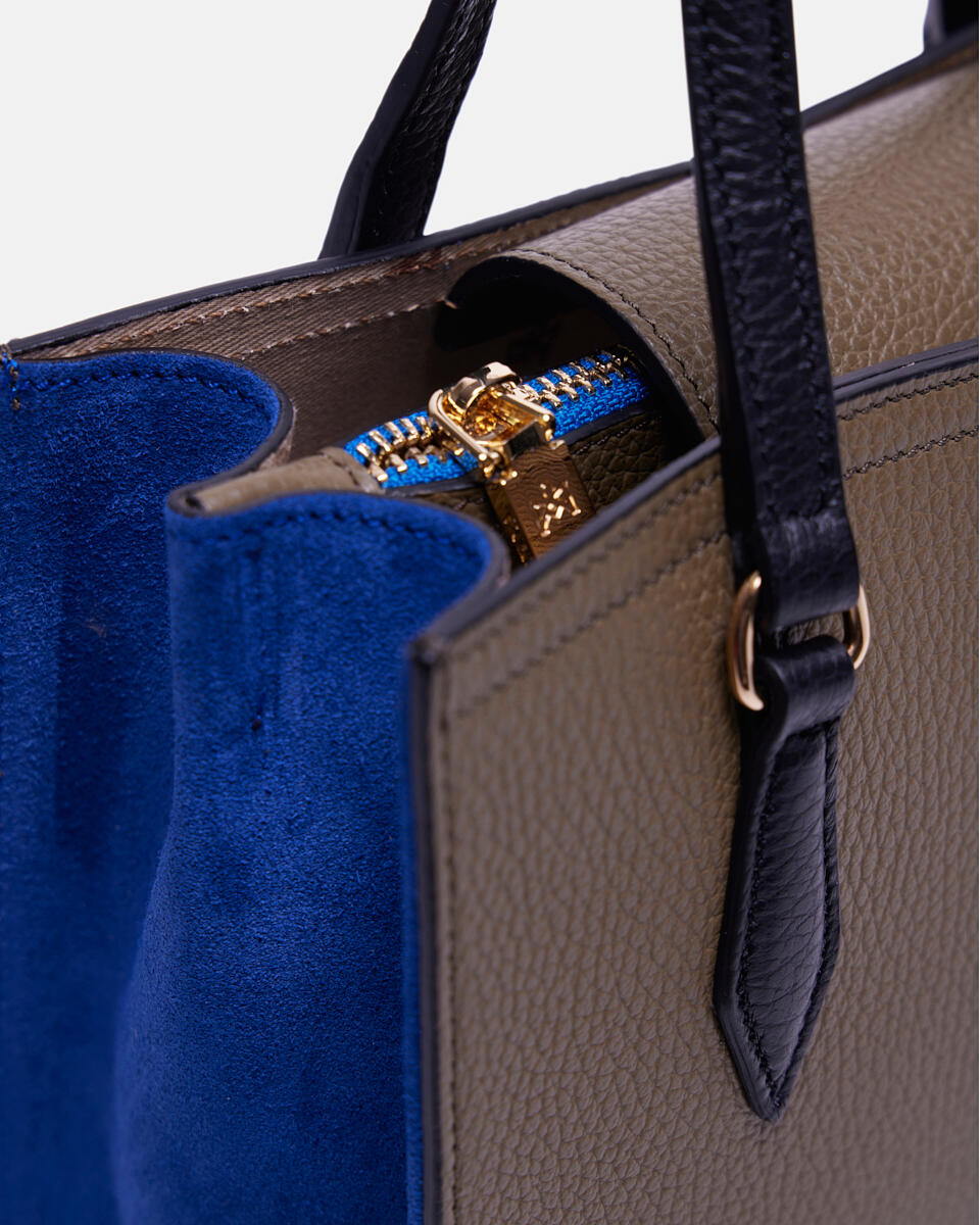 Victoria small tote bag Militarebluettenero  - Cuoieria Fiorentina