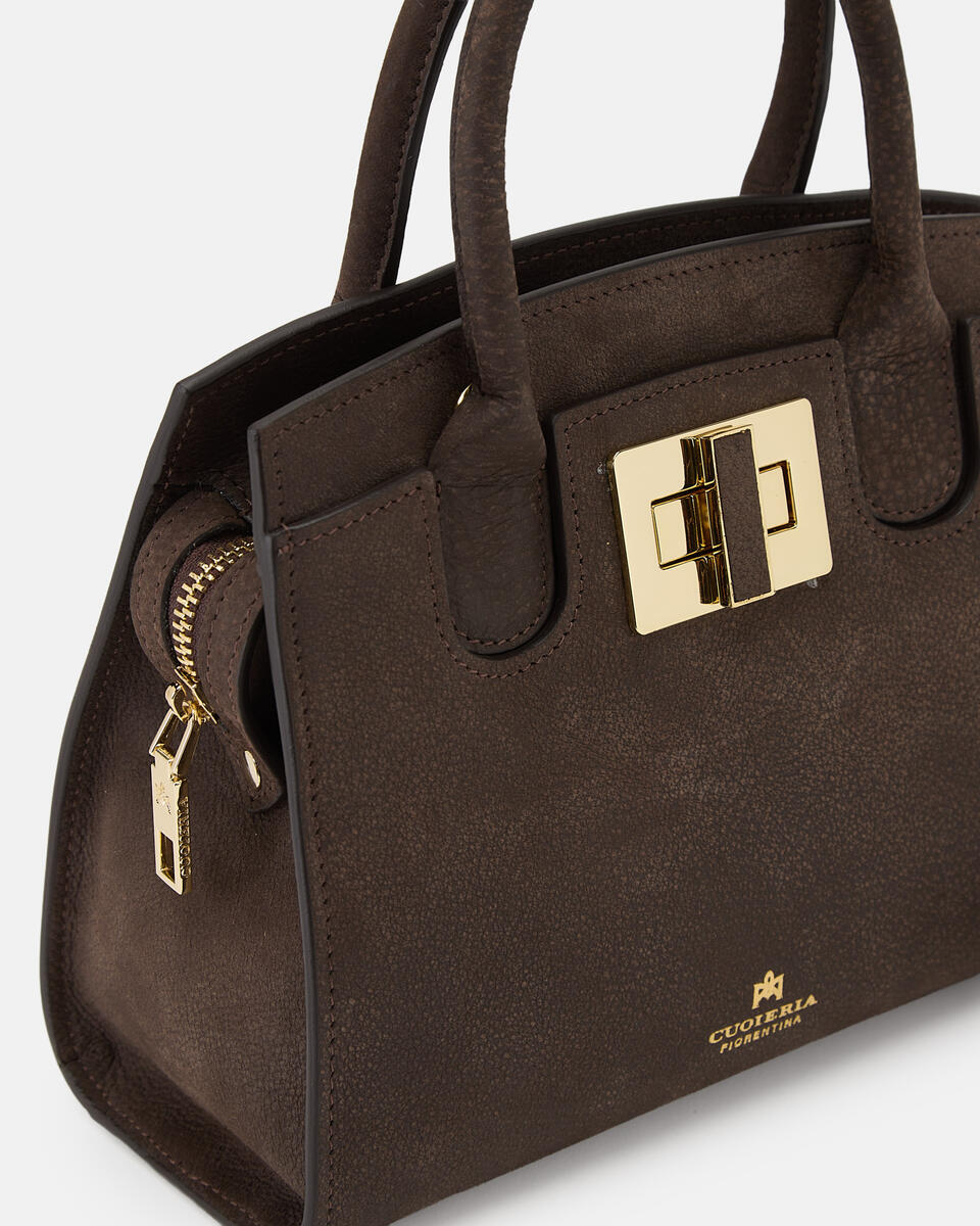 SMALL TOTE BAG Chocolate  - Tote Bags - Women's Bags - Bags - Cuoieria Fiorentina