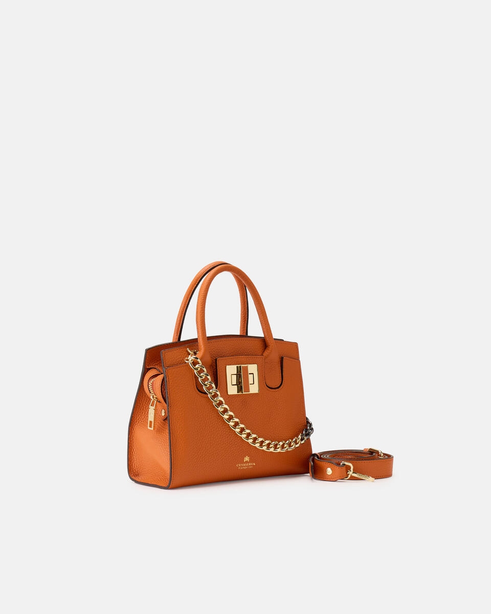 Bella Soft Small Tote Arancio  - Tote Bag - Borse Donna - Borse - Cuoieria Fiorentina