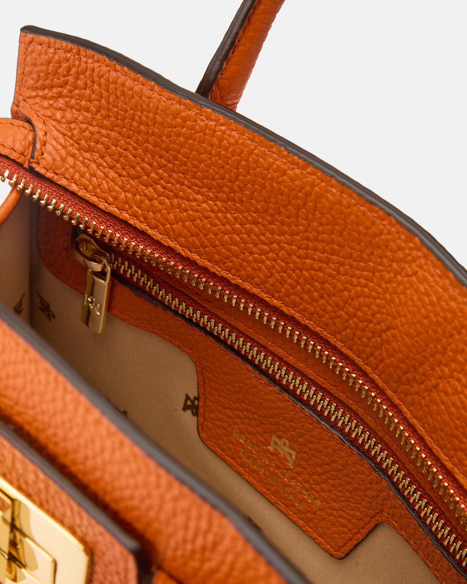 Bella Soft Small Tote Arancio  - Tote Bag - Borse Donna - Borse - Cuoieria Fiorentina
