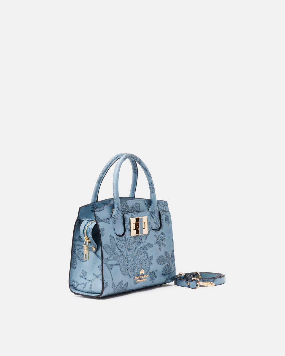 Small tote bag Light blue  - Tote Bag - Women's Bags - Bags - Cuoieria Fiorentina