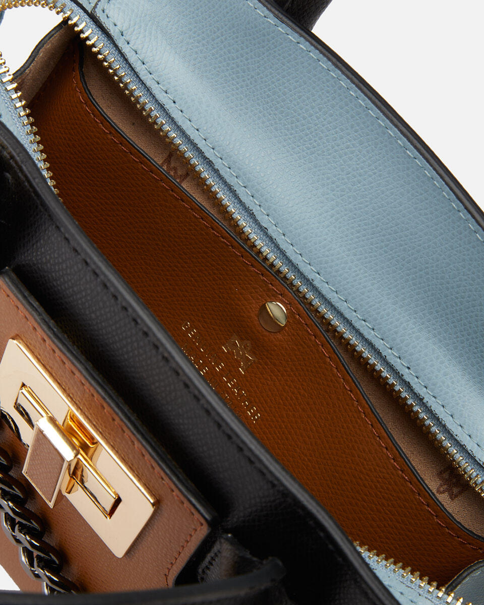 Bella Mini tote in Vitello micro grain Lionneroc.zucchero  - Tote Bag - Borse Donna - Borse - Cuoieria Fiorentina