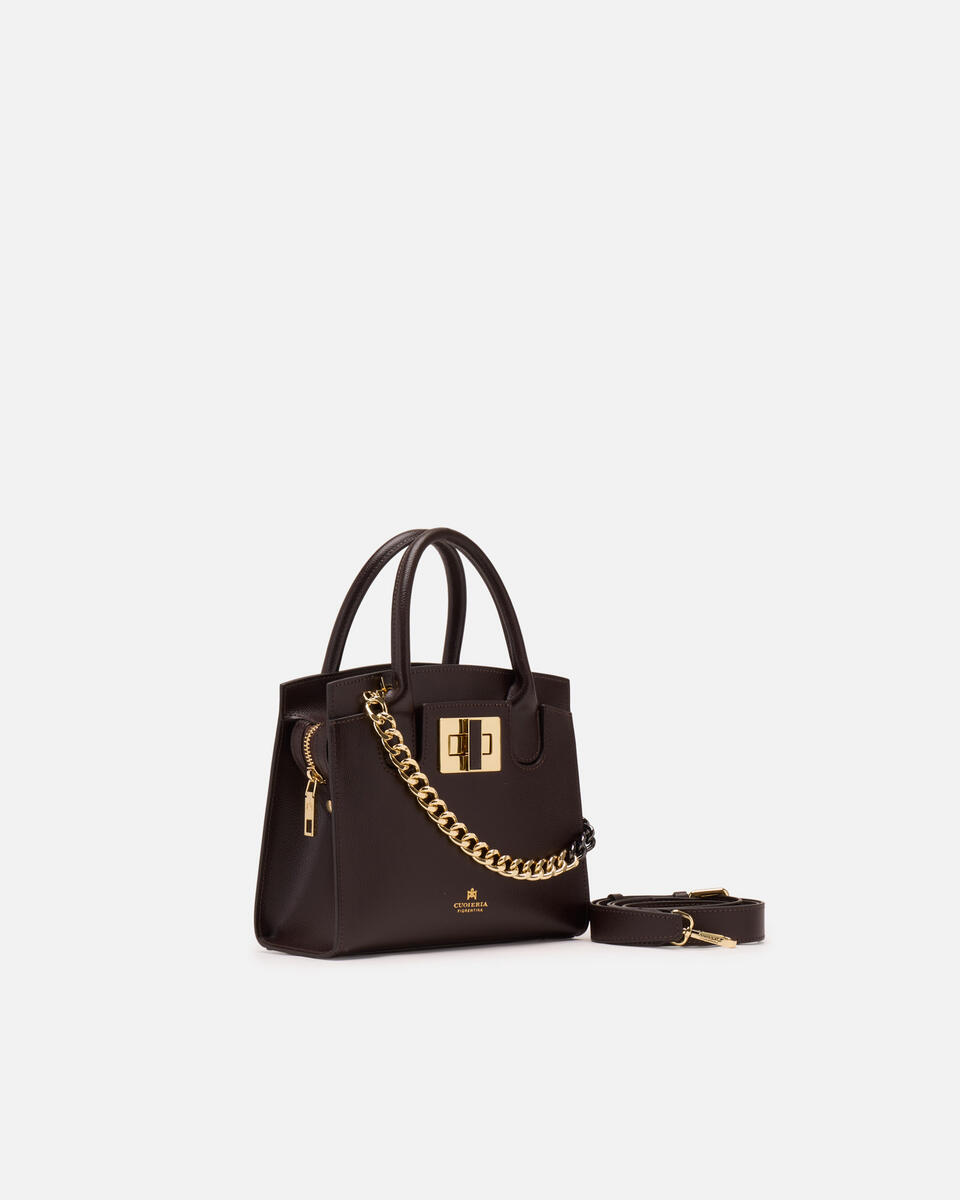 Small tote bag Dark brown  - Tote Bag - Women's Bags - Bags - Cuoieria Fiorentina