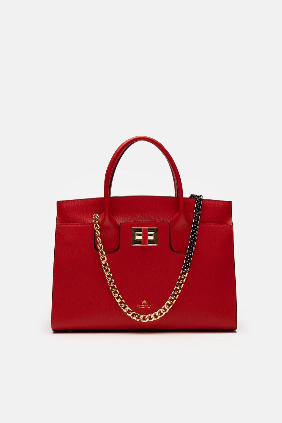 Large tote bag Red  - Tote Bag - Women's Bags - Bags - Cuoieria Fiorentina