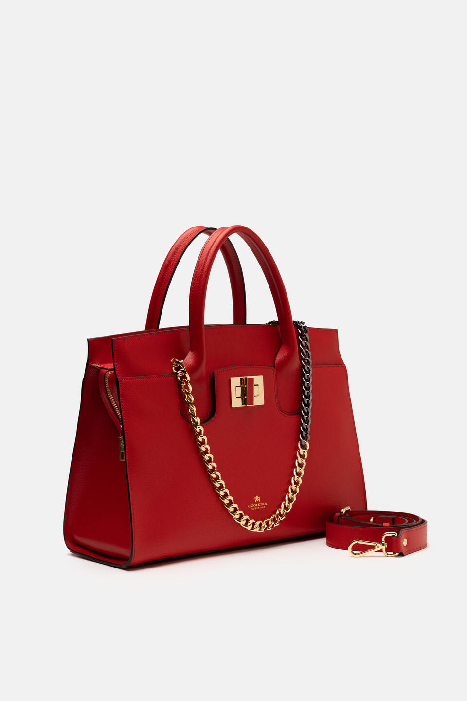 Large tote bag Red  - Tote Bag - Women's Bags - Bags - Cuoieria Fiorentina