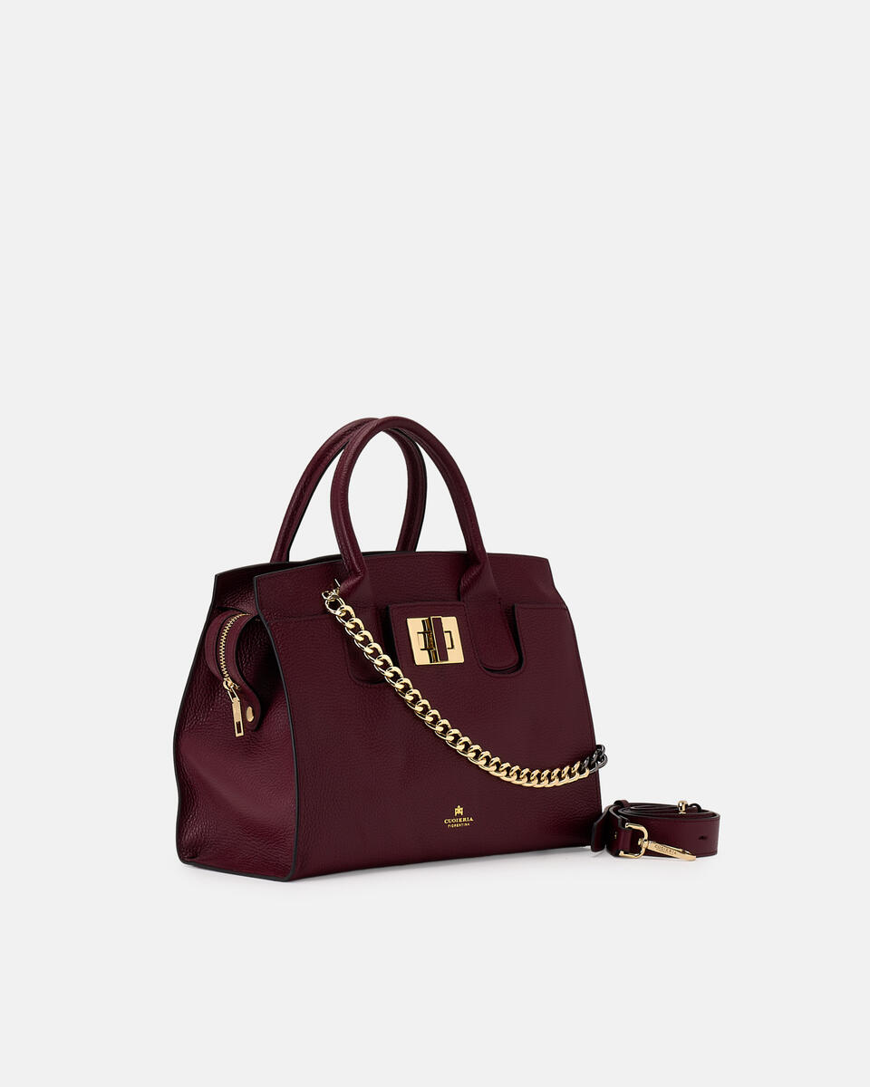TOTE BAG Bordeaux  - Tote Bags - Women's Bags - Bags - Cuoieria Fiorentina