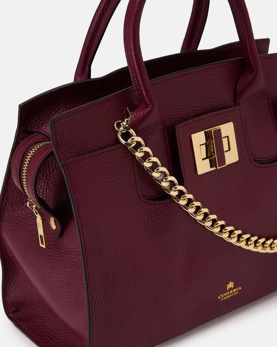 TOTE BAG Bordeaux  - Tote Bags - Women's Bags - Bags - Cuoieria Fiorentina