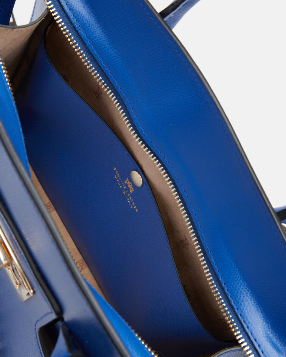 Bella medium tote bag con accessorio metallo BLUETTE  - Tote Bag - Borse Donna - Borse - Cuoieria Fiorentina