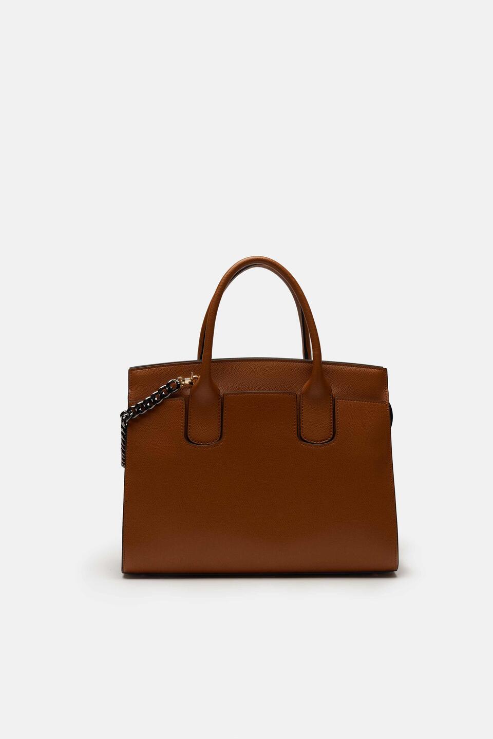 Bella medium tote bag con accessorio metallo Lion  - Tote Bag - Borse Donna - Borse - Cuoieria Fiorentina