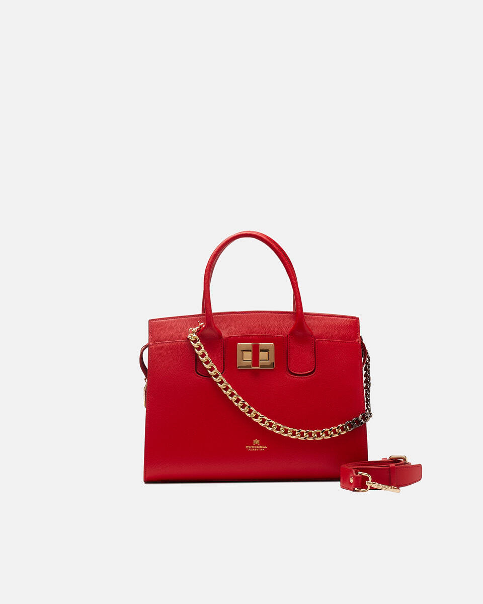 Tote bag Red  - Tote Bag - Women's Bags - Bags - Cuoieria Fiorentina