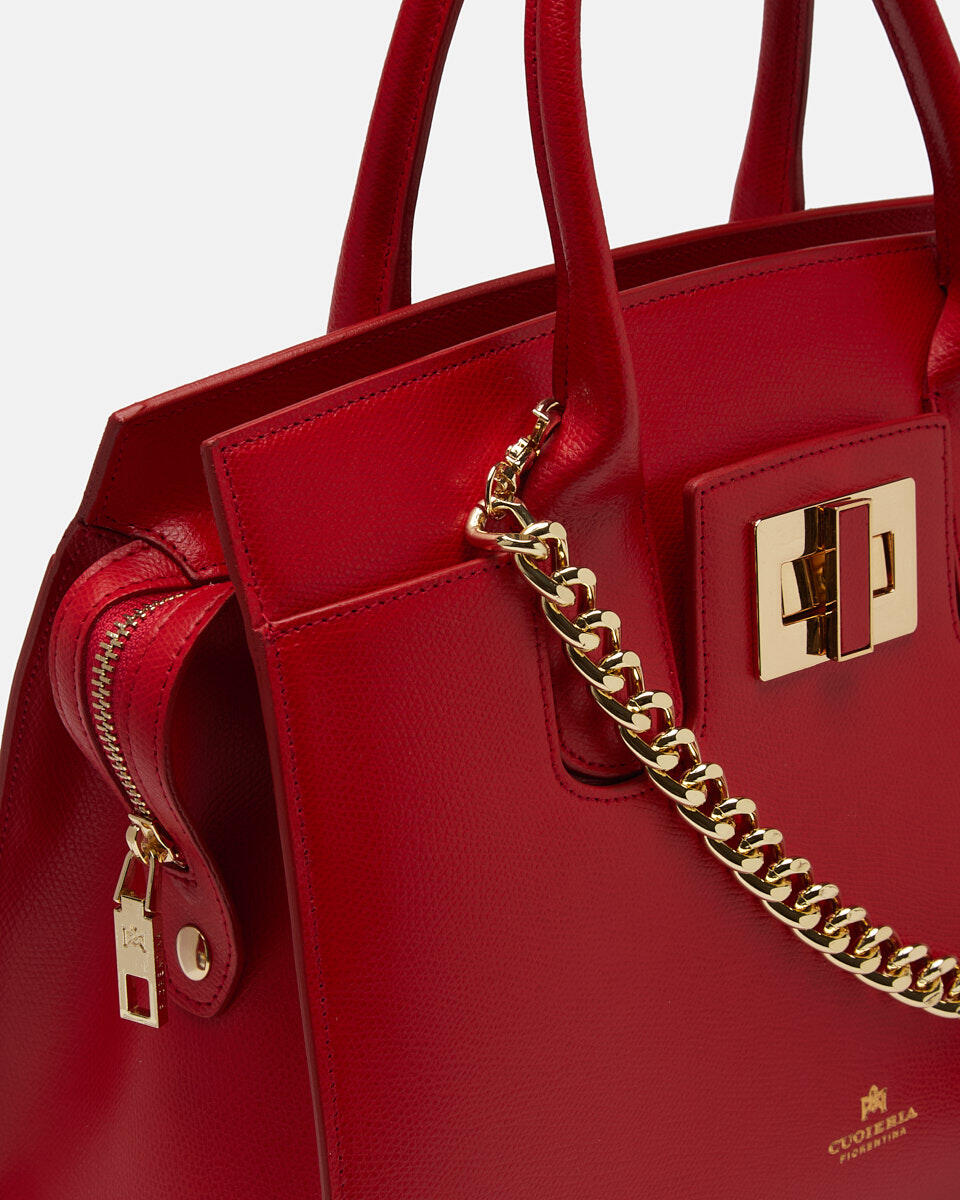 Tote bag Red  - Tote Bag - Women's Bags - Bags - Cuoieria Fiorentina