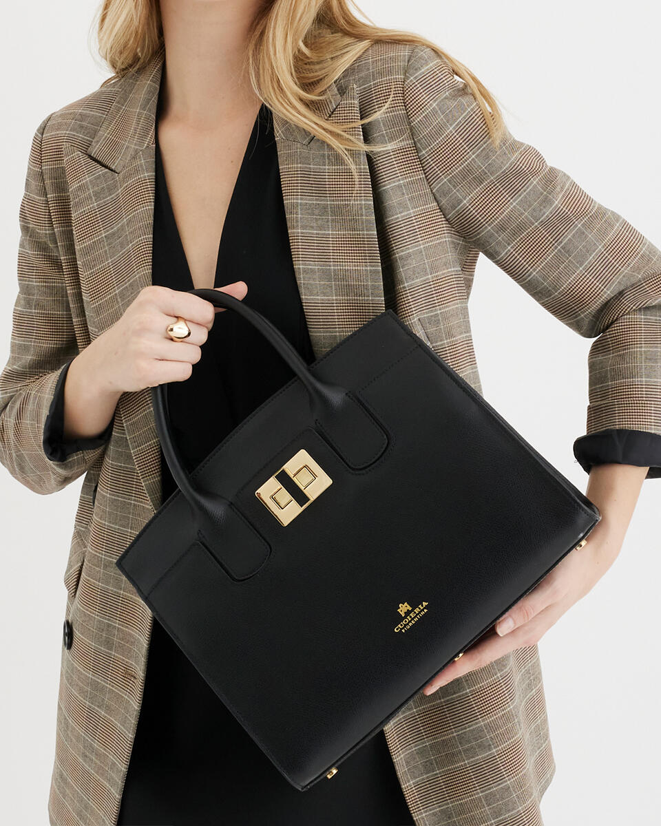 Tote bag Dark brown  - Tote Bags - Women's Bags - Bags - Cuoieria Fiorentina