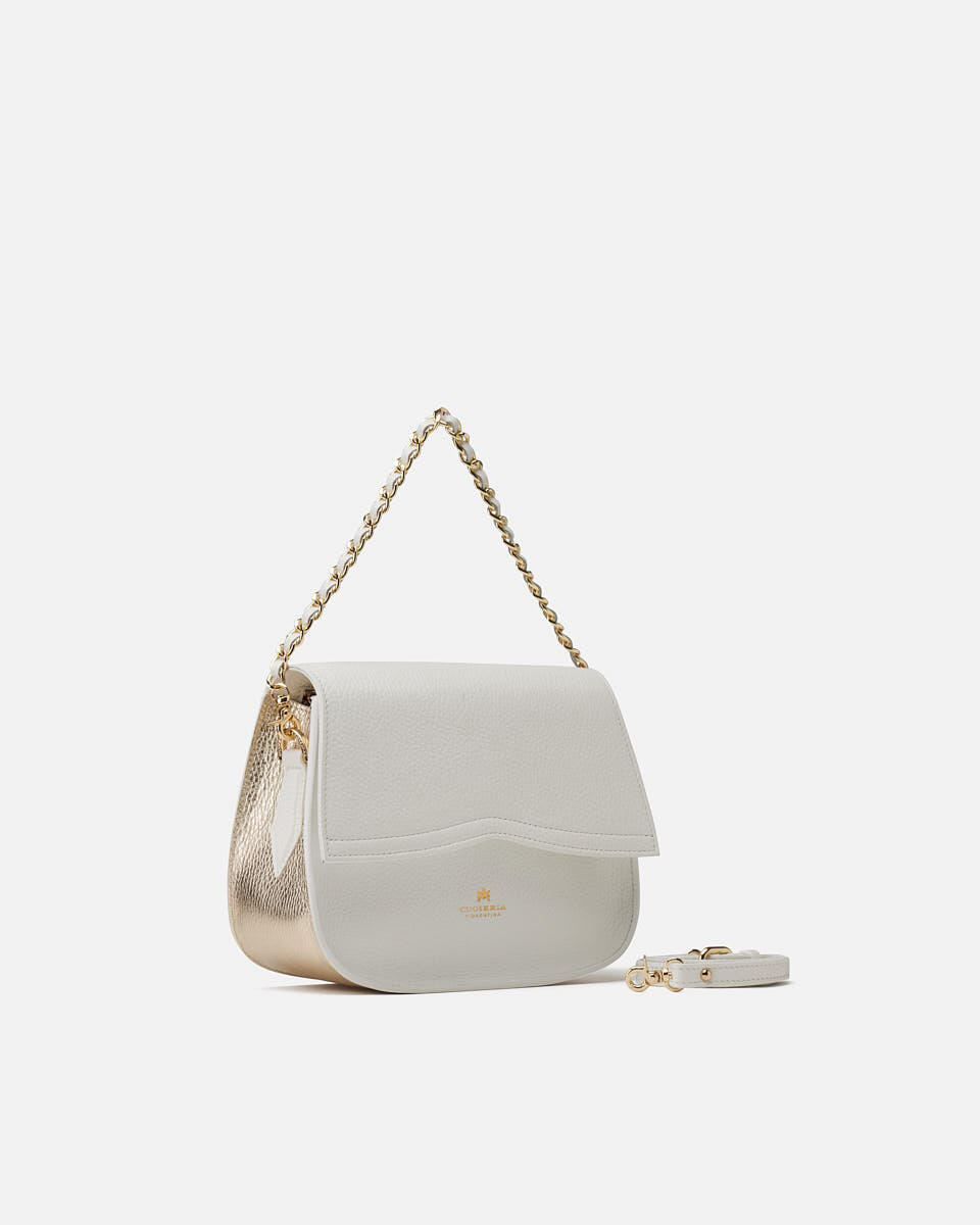 Victoria saddle bag Bianco  - Tracolla - Borse Donna - Borse - Cuoieria Fiorentina