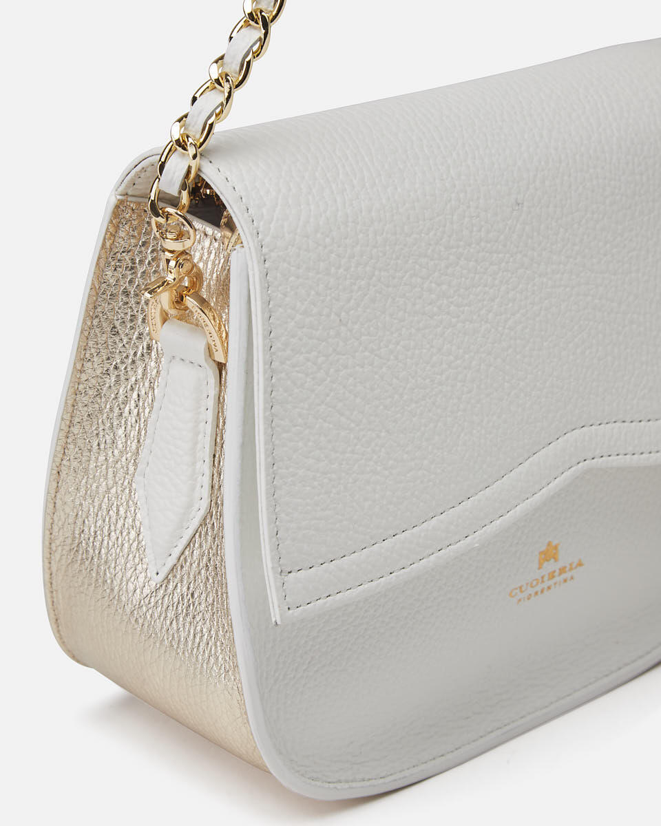 Victoria saddle bag Bianco  - Tracolla - Borse Donna - Borse - Cuoieria Fiorentina