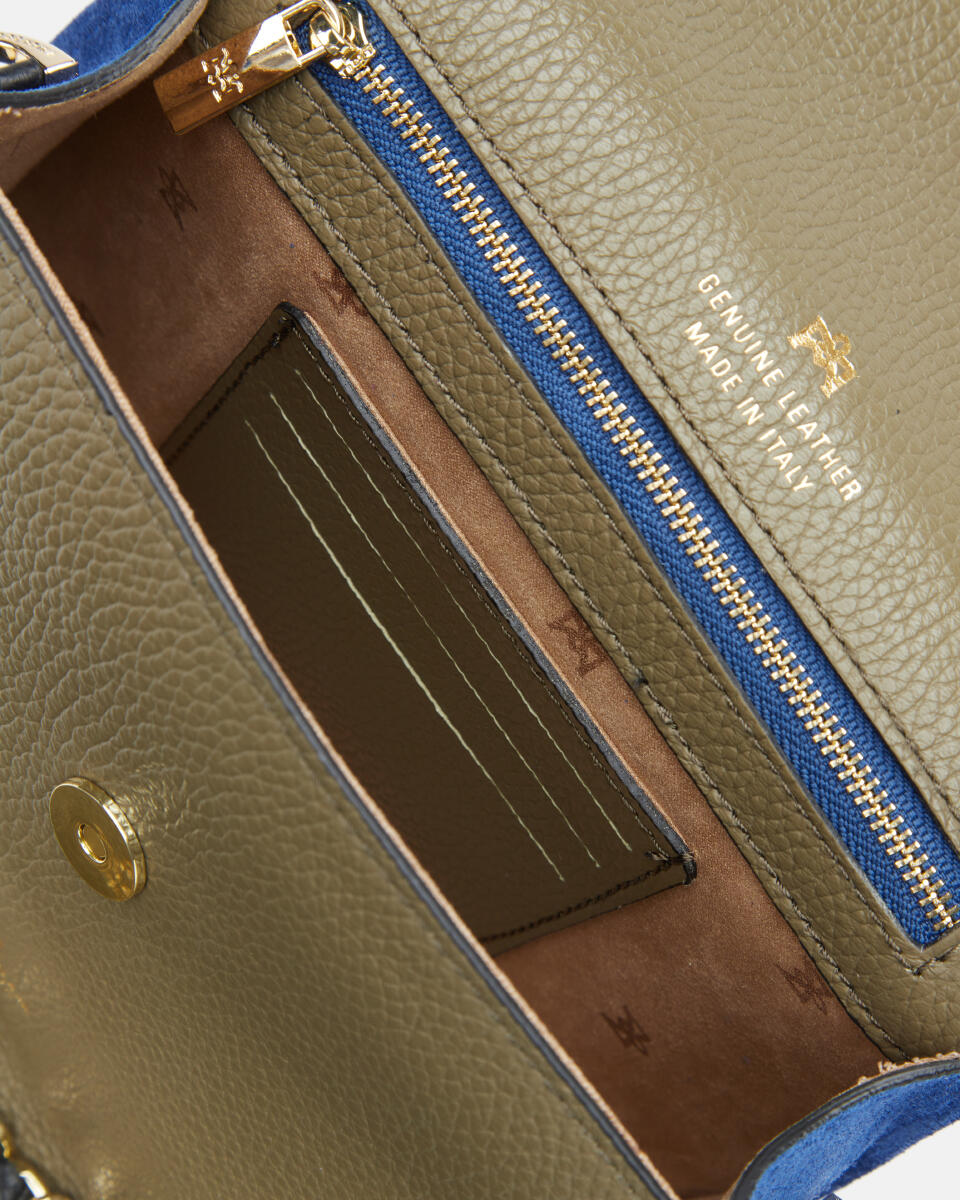 Saddle bag MILITAREBLUETTENERO  - Messenger Bags - Women's Bags - Bags - Cuoieria Fiorentina