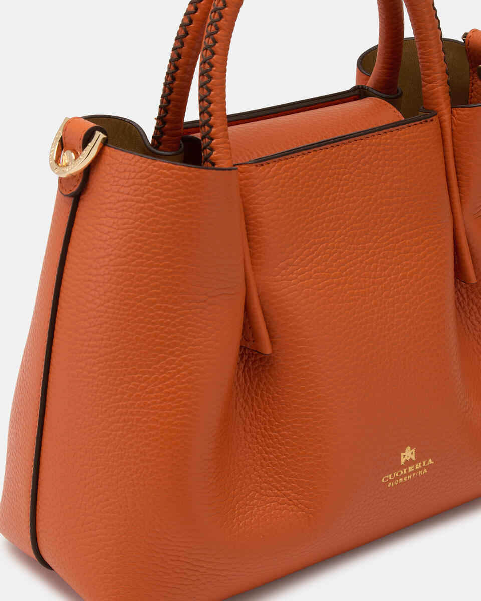 Small tote bag Orange  - Tote Bag - Women's Bags - Bags - Cuoieria Fiorentina