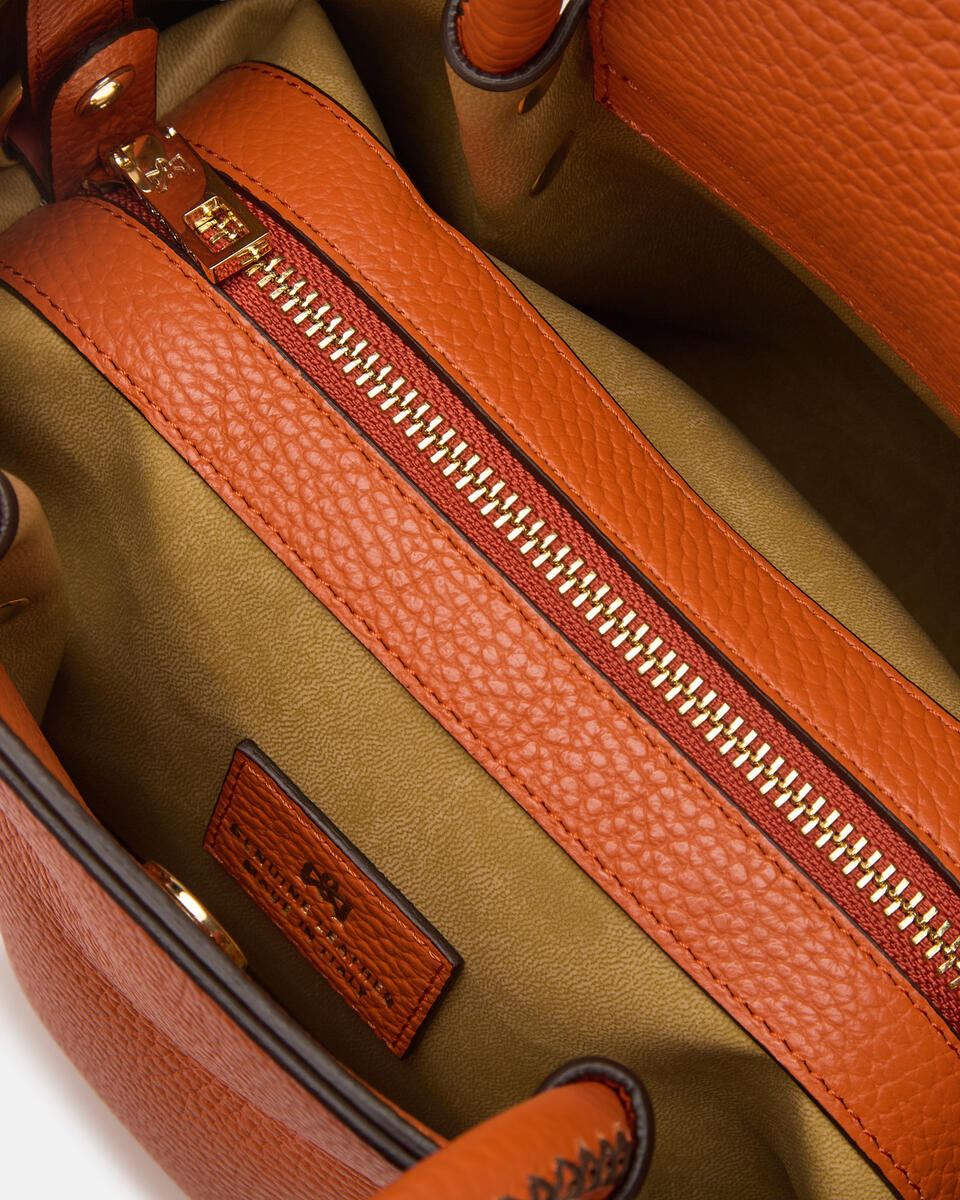Small tote bag Orange  - Tote Bag - Women's Bags - Bags - Cuoieria Fiorentina