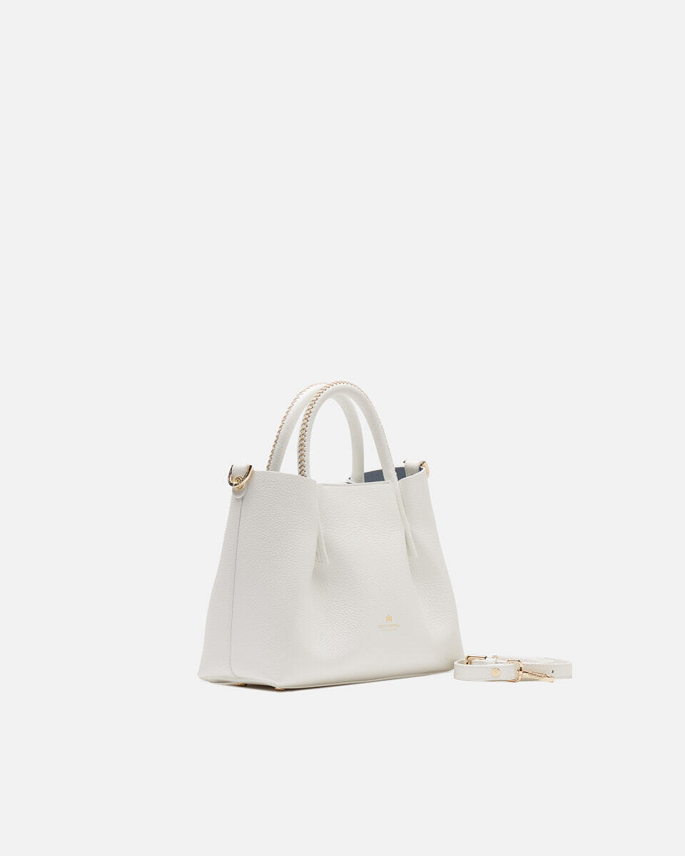 Small tote bag White  - Tote Bag - Women's Bags - Bags - Cuoieria Fiorentina