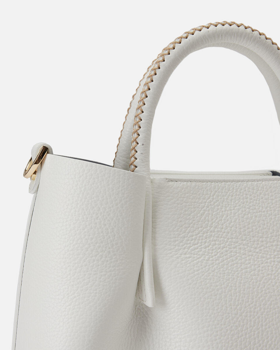 Small tote bag White  - Tote Bag - Women's Bags - Bags - Cuoieria Fiorentina