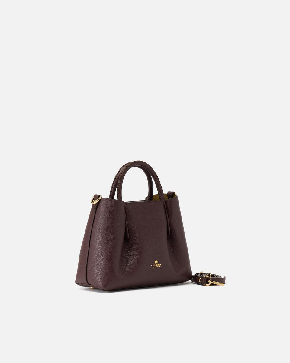 Small tote bag Coffee  - Cuoieria Fiorentina