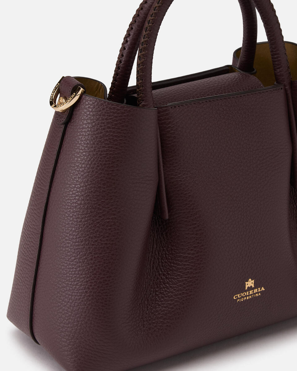 Small tote bag Coffee  - Cuoieria Fiorentina