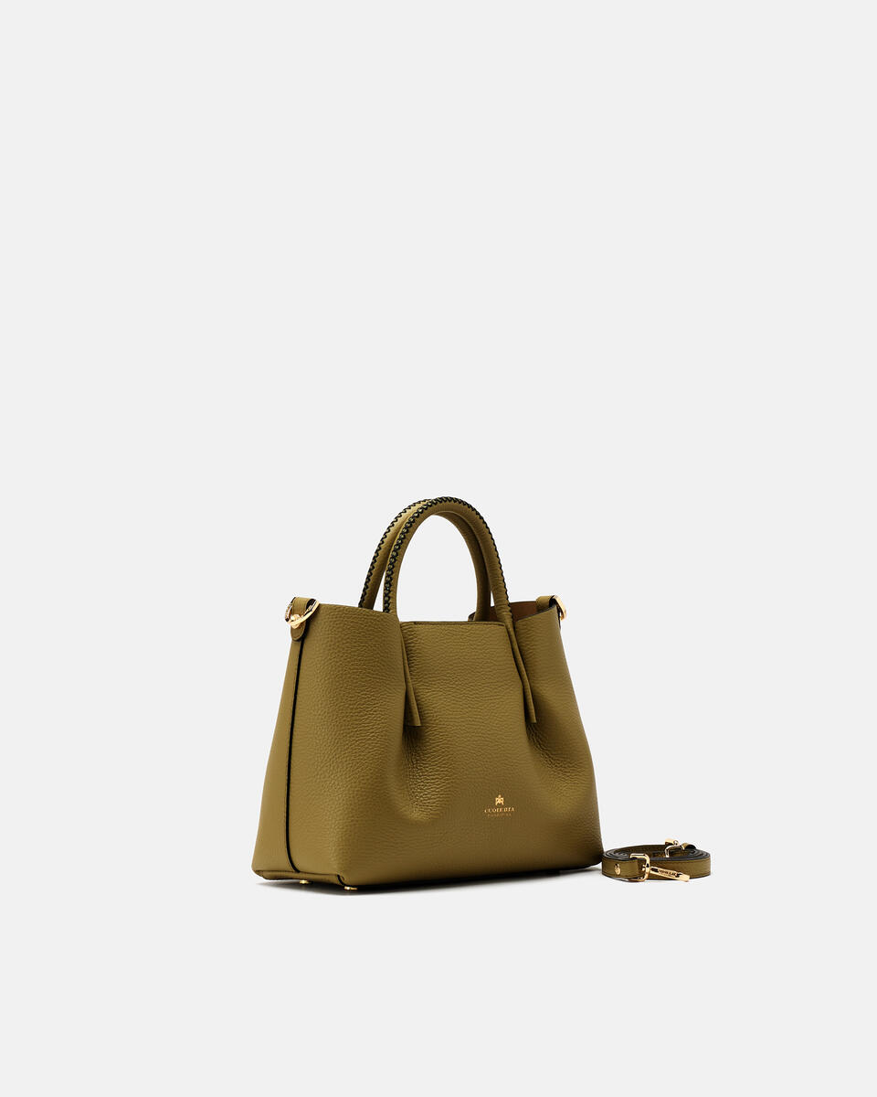 Small tote bag Olive  - Bags - Special Price - Cuoieria Fiorentina
