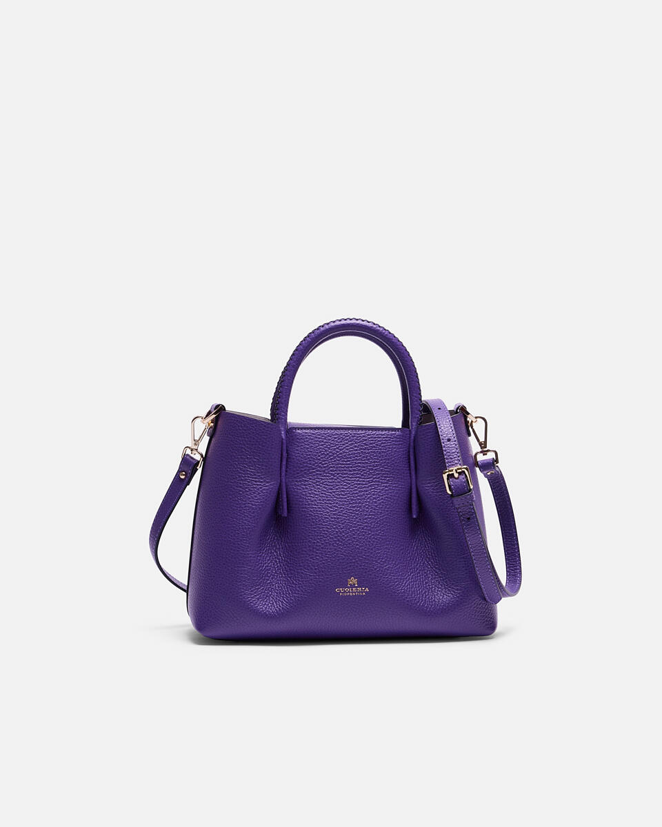 Small tote bag Purple  - Cuoieria Fiorentina