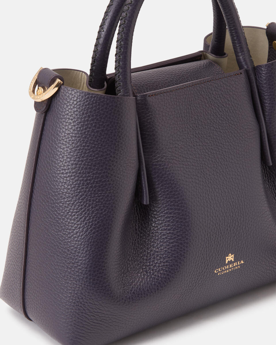 Candy small tote bag Vampire purple  - Cuoieria Fiorentina