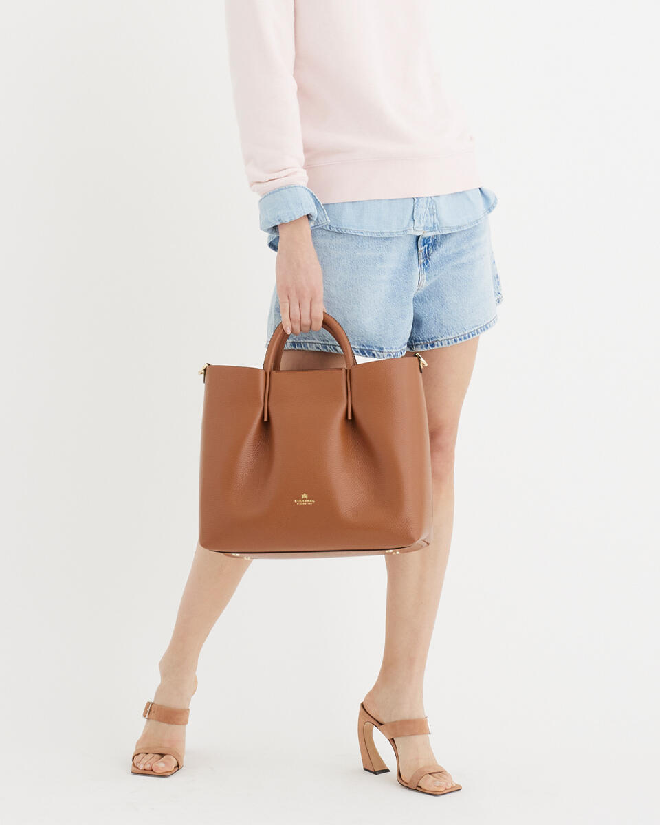 Candy large tote Nero  - Tote Bag - Borse Donna - Borse - Cuoieria Fiorentina