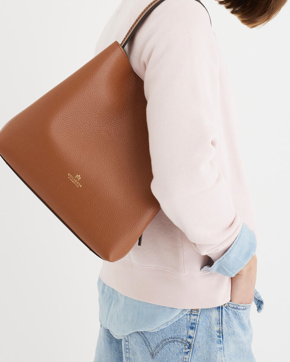 Bucket bag Orange  - Bucket Bags - Women's Bags - Bags - Cuoieria Fiorentina