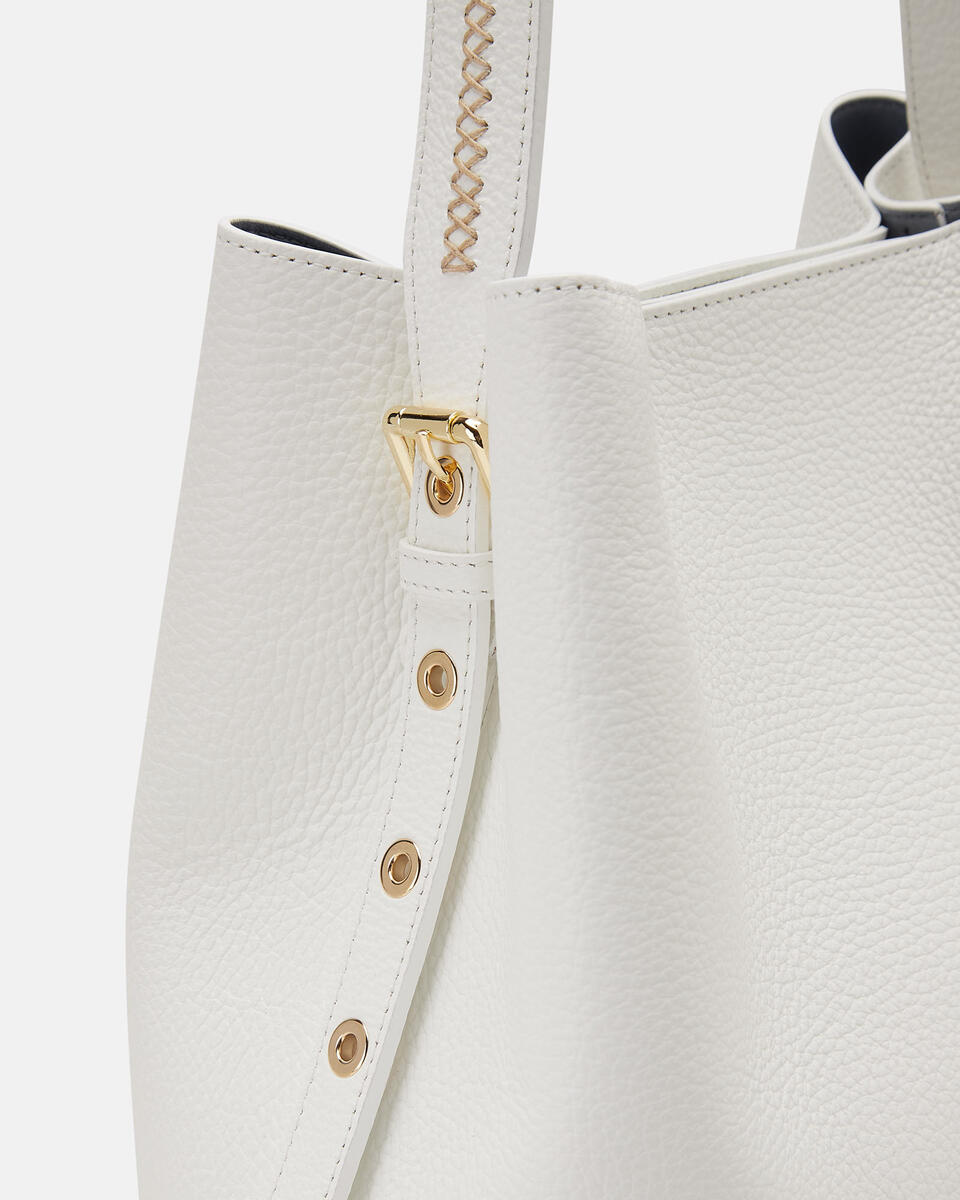 Bucket bag White  - Bucket Bags - Women's Bags - Bags - Cuoieria Fiorentina