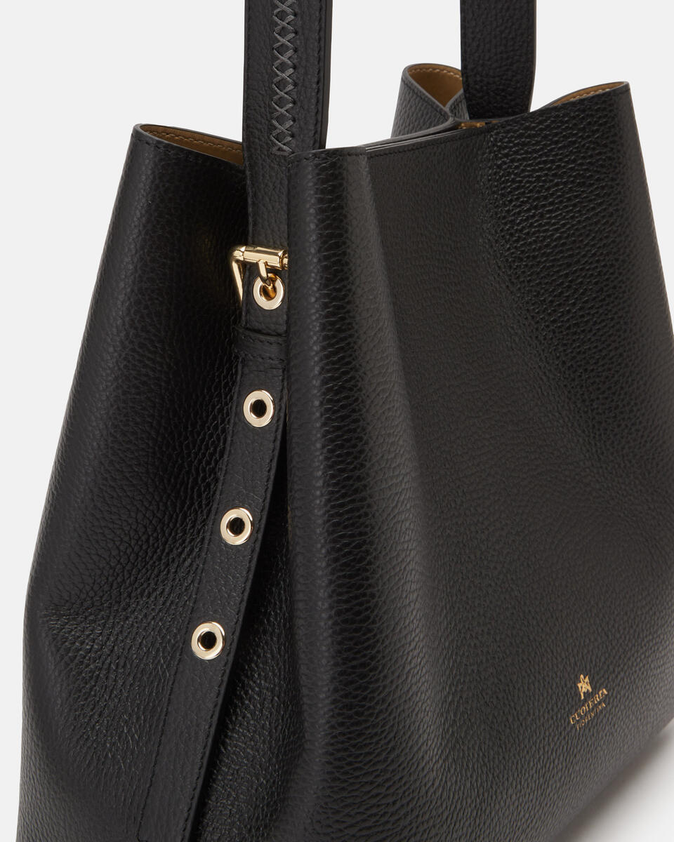 Bucket bag Black  - Bucket Bags - Women's Bags - Bags - Cuoieria Fiorentina