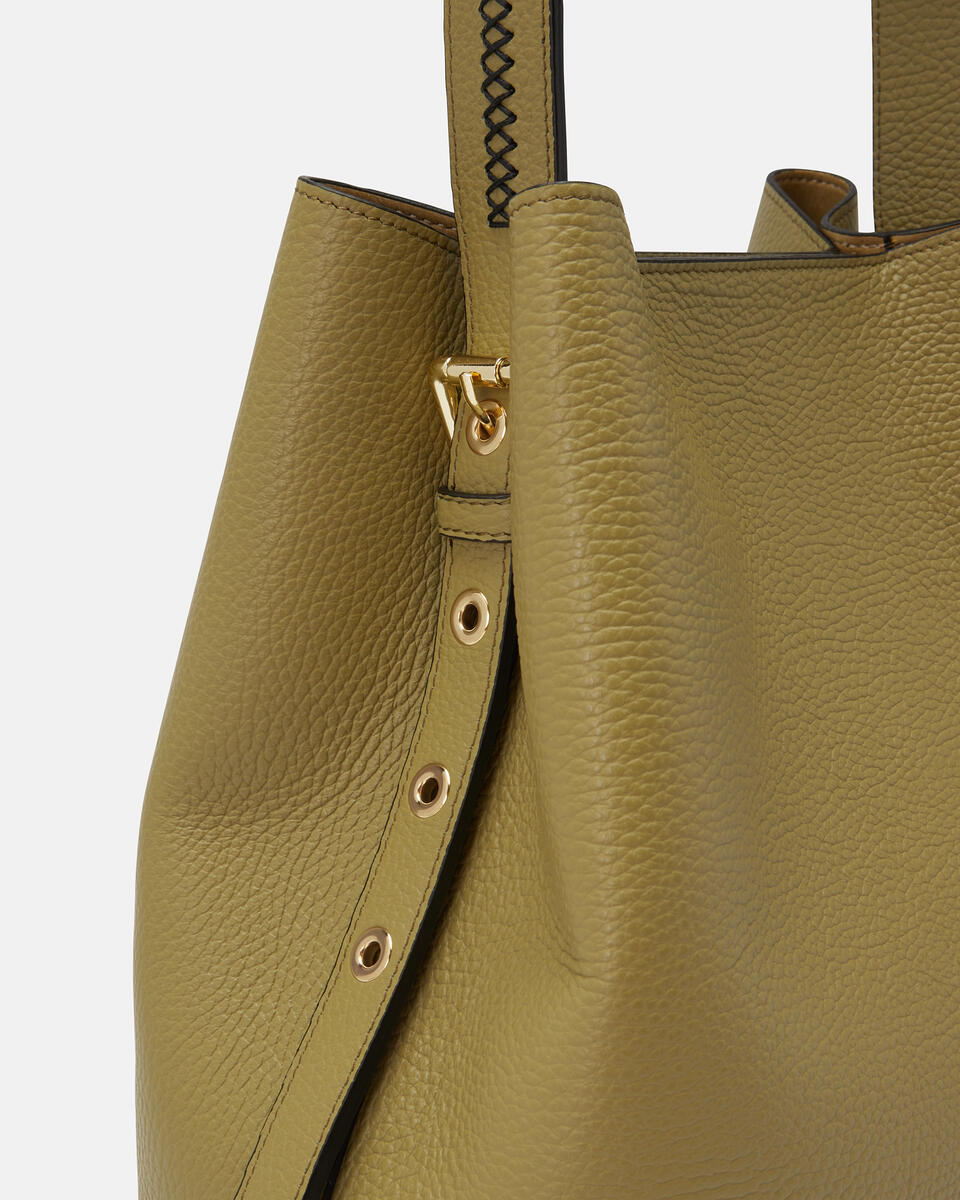 Bucket bag Olive  - Bucket Bags - Women's Bags - Bags - Cuoieria Fiorentina