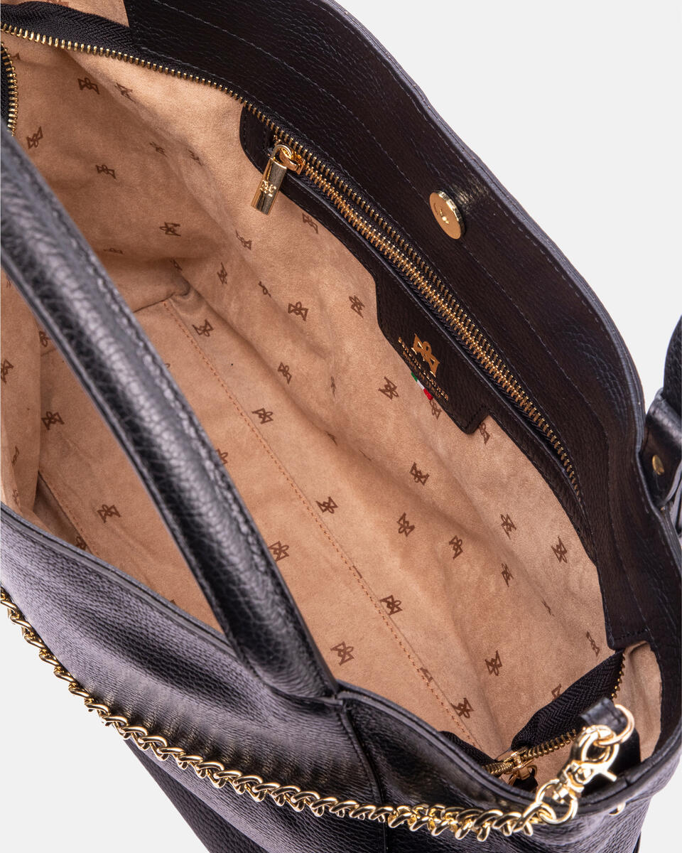 Coquette shopping bag Nero  - Cuoieria Fiorentina