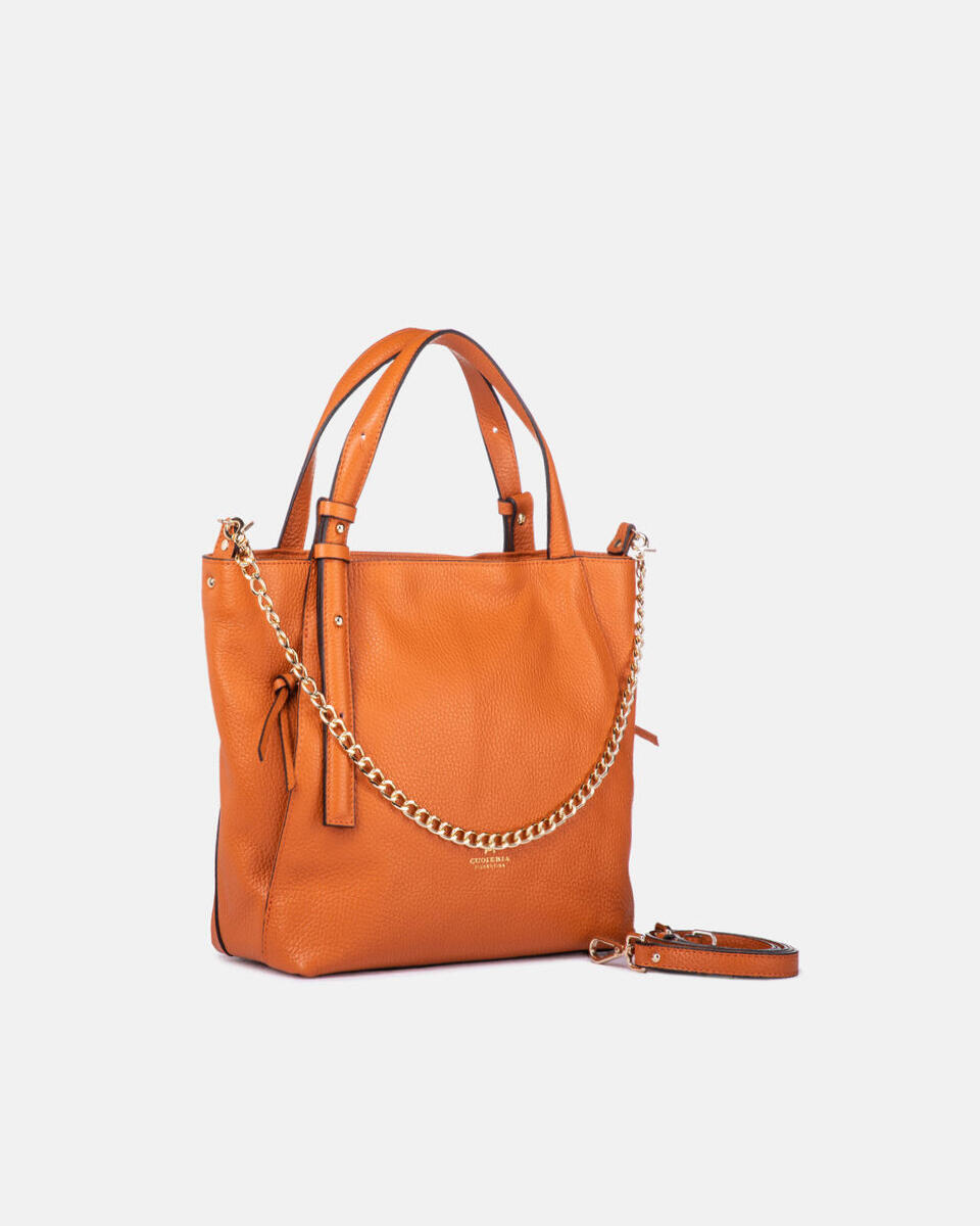 Coquette shopping bag Papaya  - Shopping - Borse Donna - Borse - Cuoieria Fiorentina