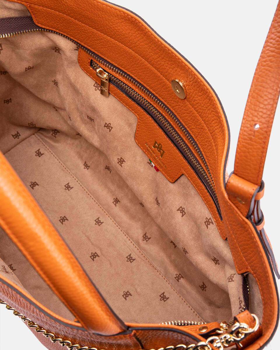 Coquette shopping bag Papaya  - Shopping - Borse Donna - Borse - Cuoieria Fiorentina