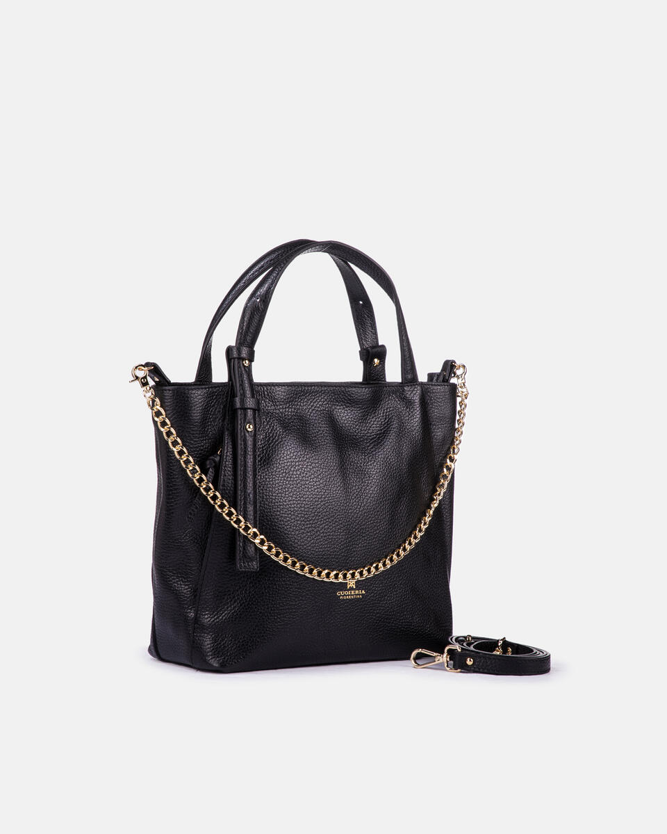 Small shopping Black  - Tote Bag - Women's Bags - Bags - Cuoieria Fiorentina