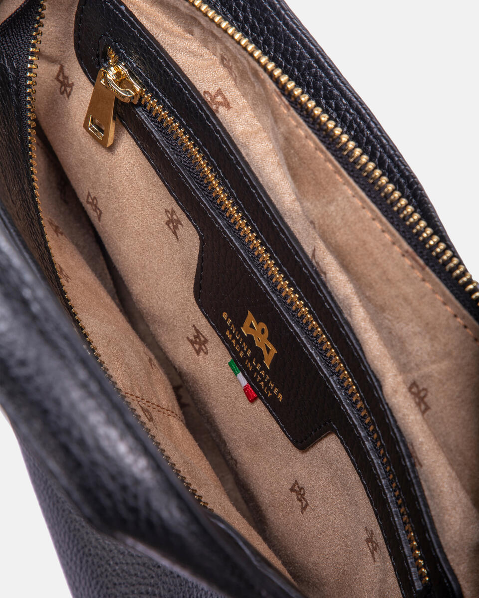 Small shopping Black  - Tote Bag - Women's Bags - Bags - Cuoieria Fiorentina