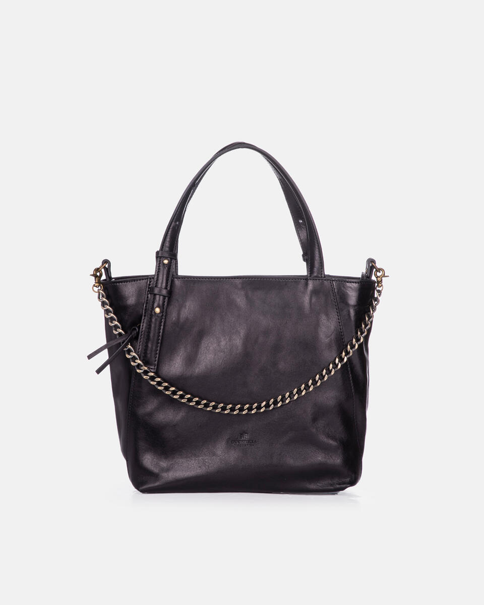 Small shopping Black  - Tote Bag - Women's Bags - Bags - Cuoieria Fiorentina