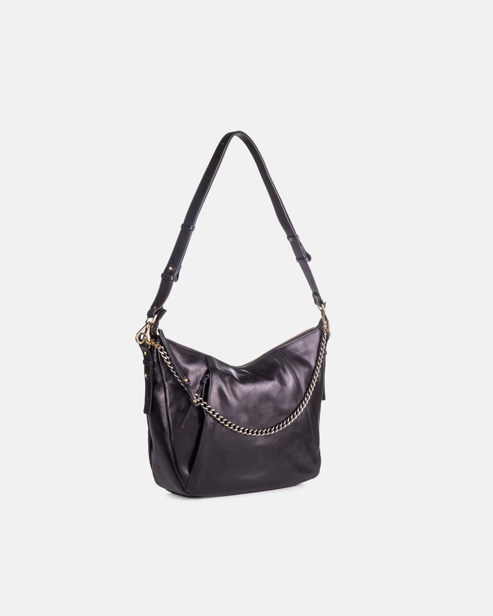 Hobo Black  - Shoulder Bags - Women's Bags - Bags - Cuoieria Fiorentina