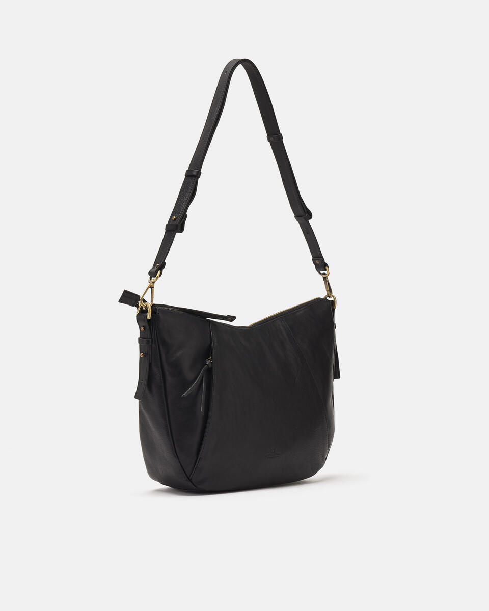 Hobo Black  - Shoulder Bags - Women's Bags - Bags - Cuoieria Fiorentina