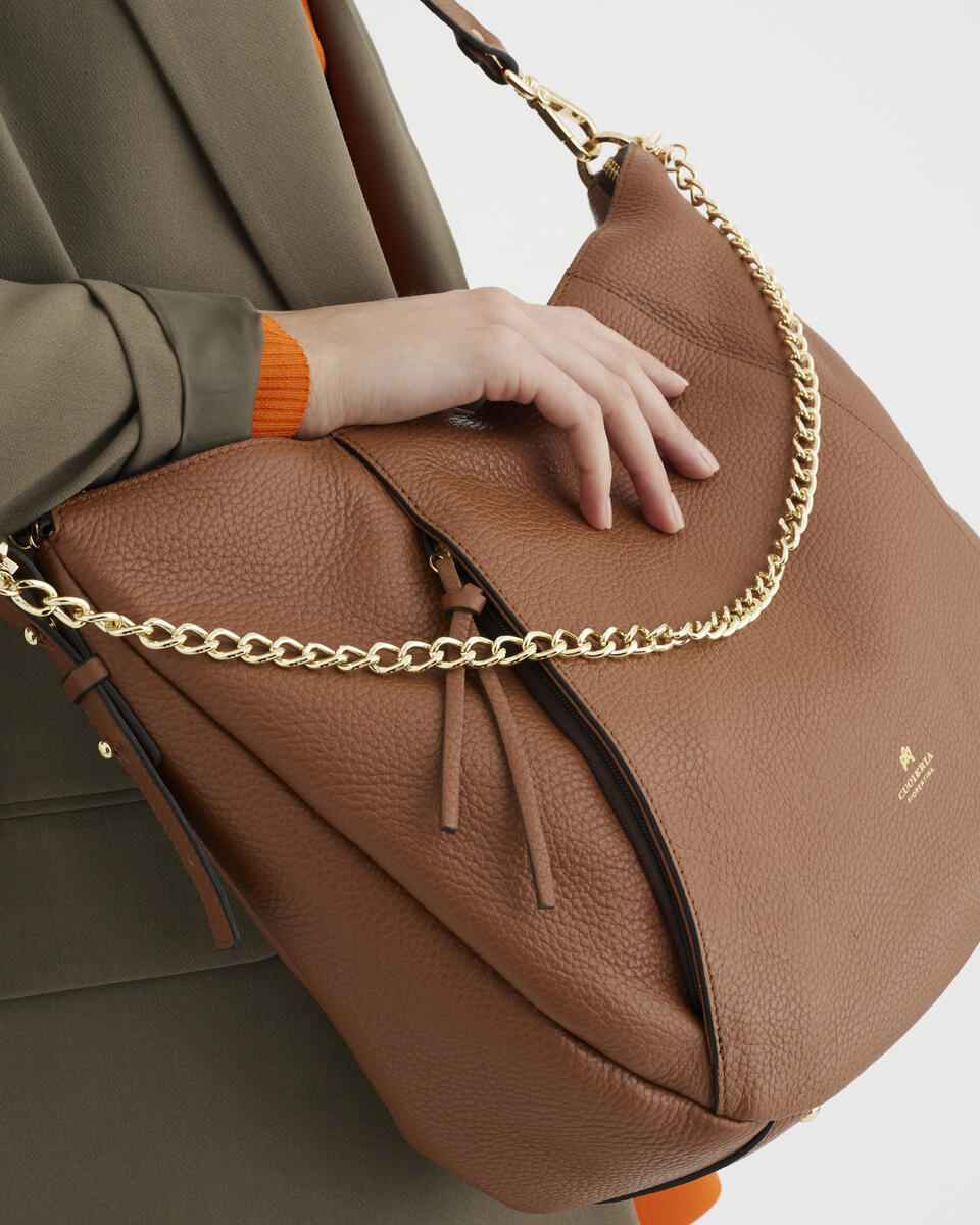 Coquette Hoboe Caramel  - Borse A Spalla - Borse Donna - Borse - Cuoieria Fiorentina