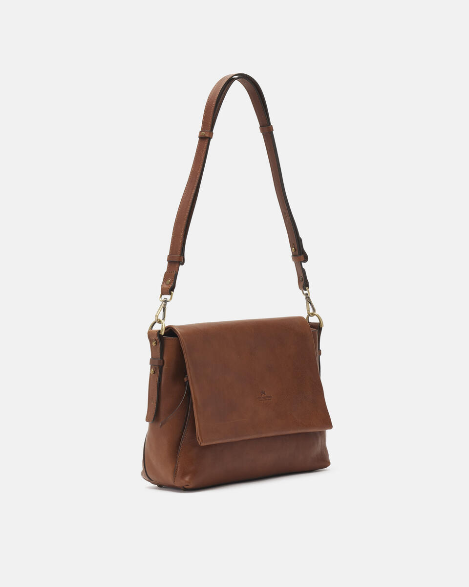 Messenger Brown  - Messenger Bags - Women's Bags - Bags - Cuoieria Fiorentina