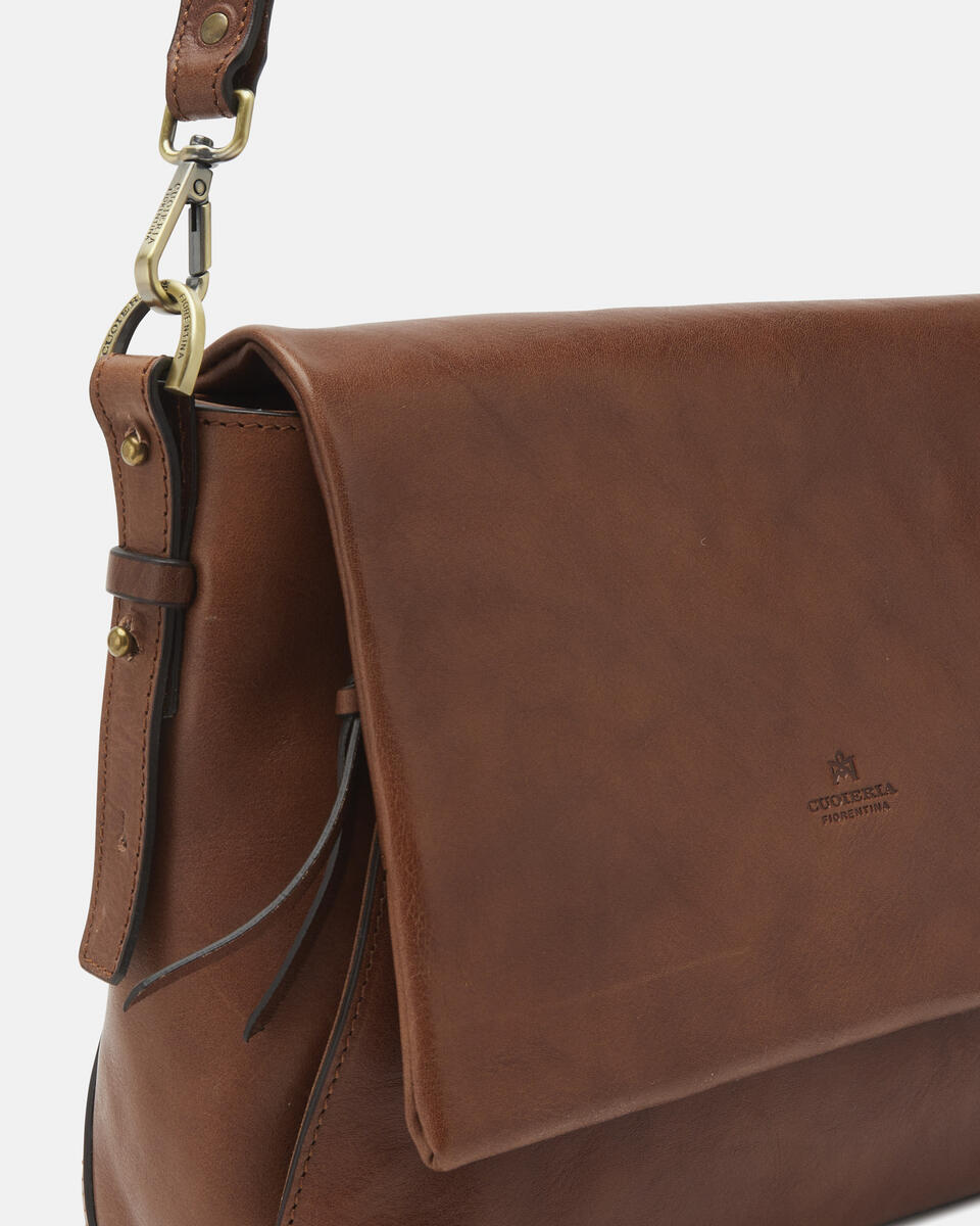 Messenger Brown  - Messenger Bags - Women's Bags - Bags - Cuoieria Fiorentina