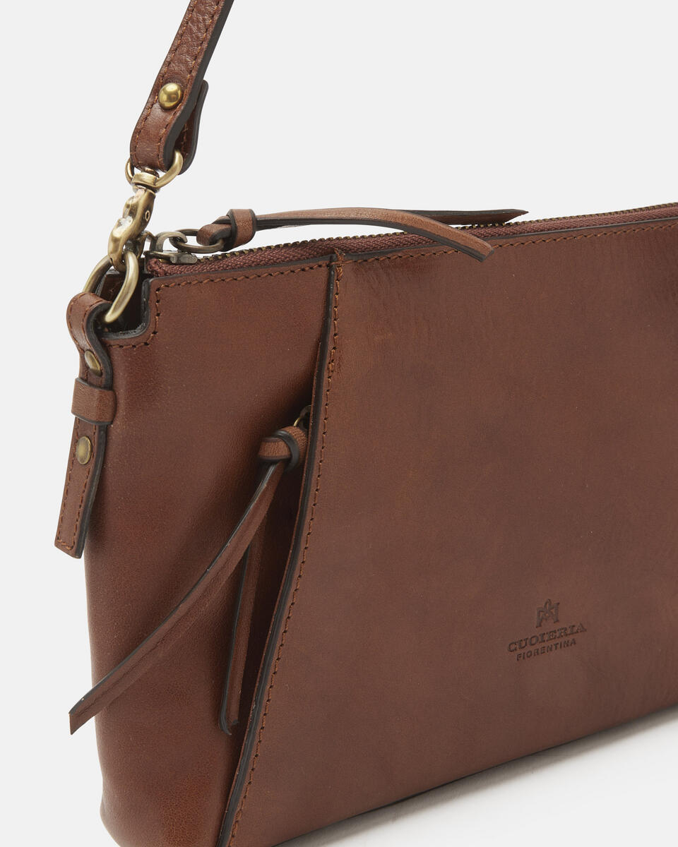 Coquette clutch Marrone  - Pochette - Borse Donna - Borse - Cuoieria Fiorentina