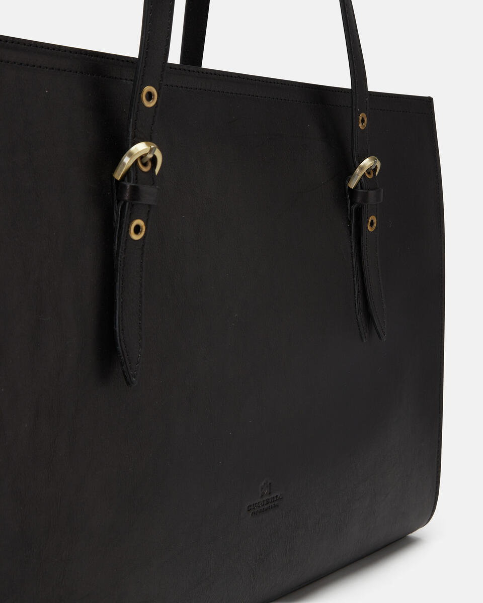 Shopping Bag Black  - Shopping - Women's Bags - Bags - Cuoieria Fiorentina