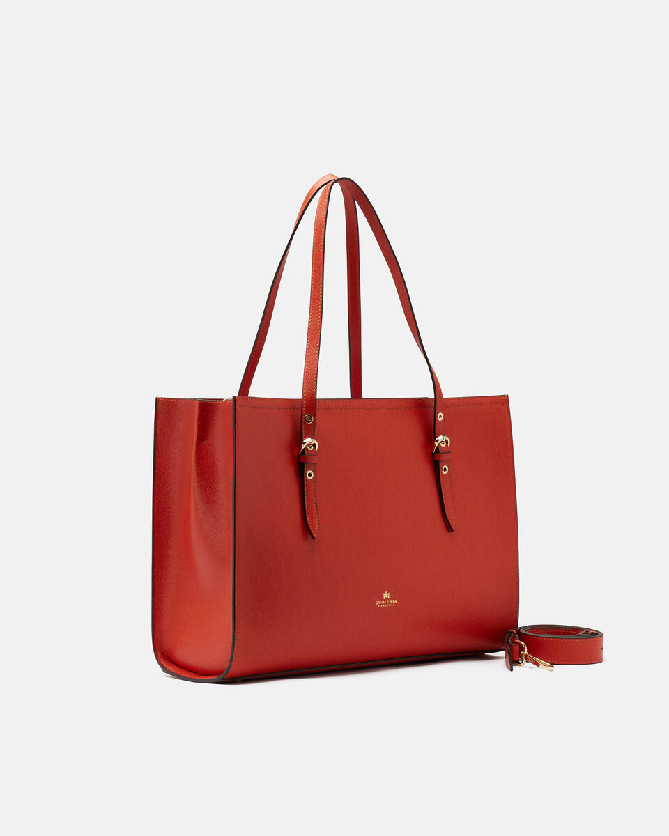 Eva shopping Arancio bruciato  - Shopping - Borse Donna - Borse - Cuoieria Fiorentina