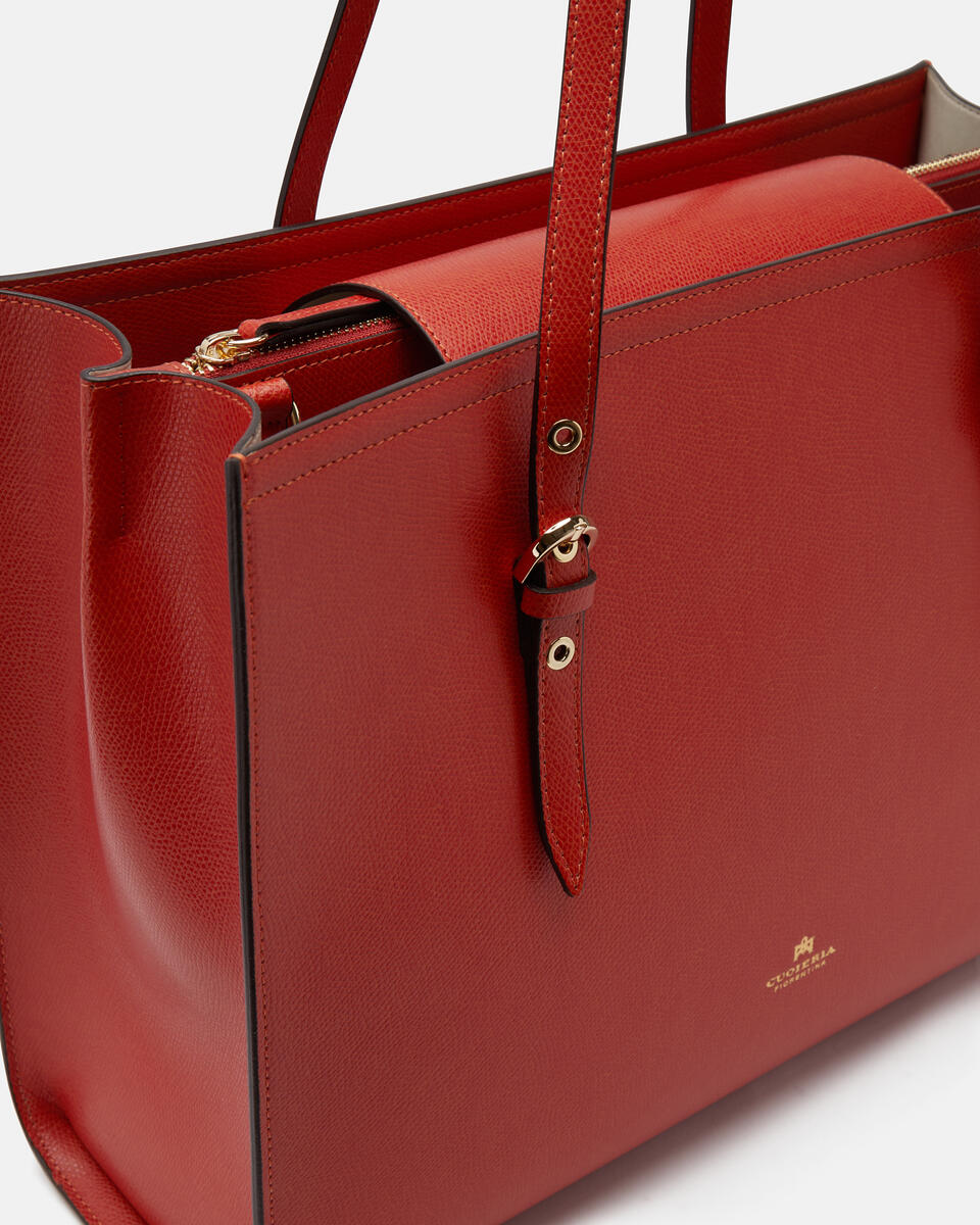 Eva shopping Arancio bruciato  - Shopping - Borse Donna - Borse - Cuoieria Fiorentina