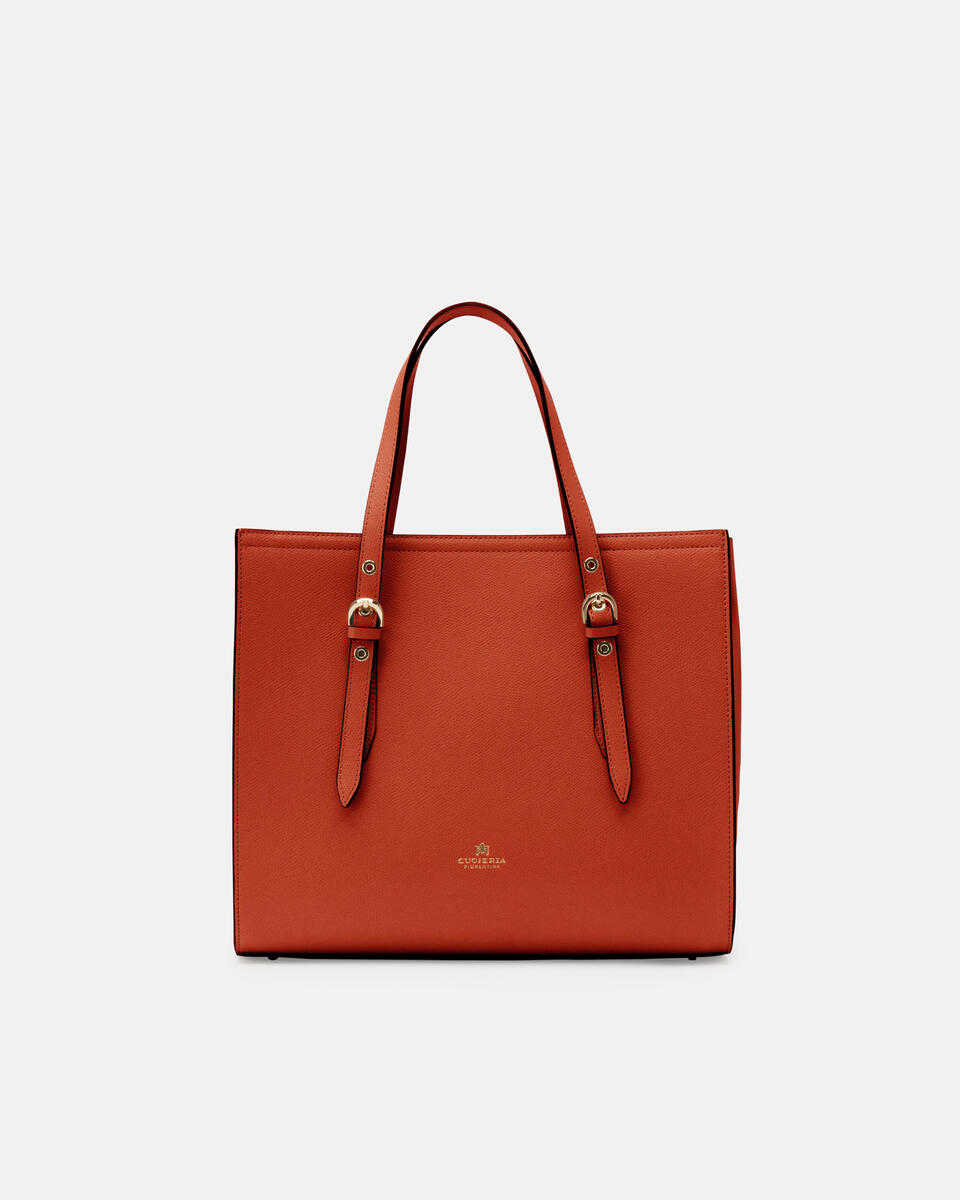 Tote bag Burnt orange  - Shopping - Women's Bags - Bags - Cuoieria Fiorentina
